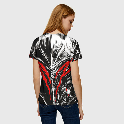 Женская футболка BERSERK / 3D-принт – фото 4