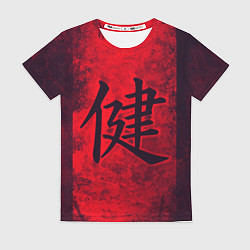 Женская футболка Иероглиф 3D