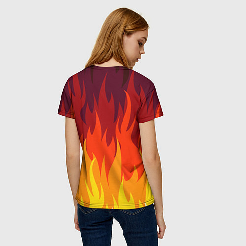 Женская футболка Меха скелет Steampunk Fire Z / 3D-принт – фото 4