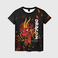 Женская футболка Dragon Огненный дракон