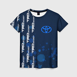 Женская футболка Toyota - Paint Pattern on left