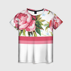 Женская футболка Нежные Розы