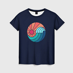 Женская футболка Sun and Sea Yin and Yang
