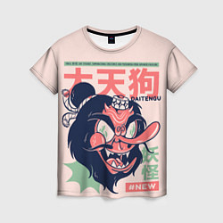 Женская футболка Anime Daitengu Demon Yokai