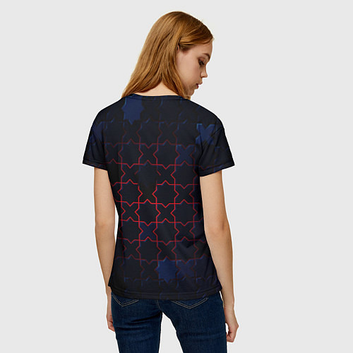 Женская футболка Геометрический вальс / 3D-принт – фото 4