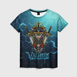 Женская футболка Valheim Neon Samurai