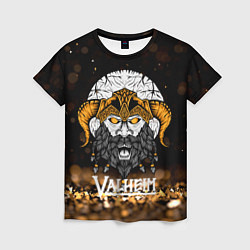 Женская футболка Valheim Viking Gold