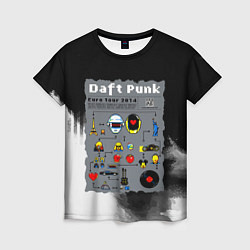 Женская футболка Daft punk modern