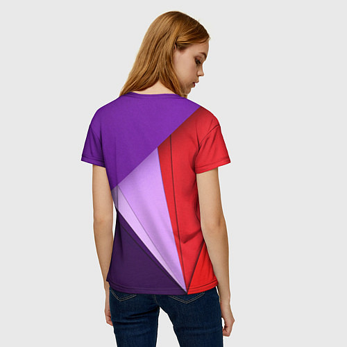 Женская футболка ORIGAMI / 3D-принт – фото 4