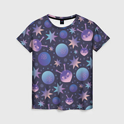 Женская футболка Космический микс