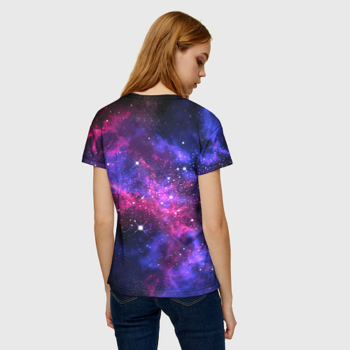 Женская футболка Distant galaxy / 3D-принт – фото 4