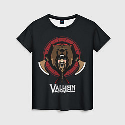 Женская футболка Valheim Viking Bear