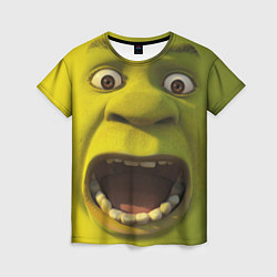 Женская футболка Shrek is Yelling