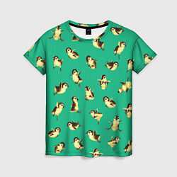 Женская футболка Цыплята