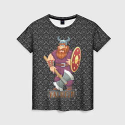 Женская футболка Valheim Викинг