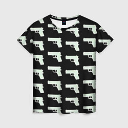 Женская футболка Пистолеты