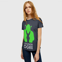 Футболка женская Shrek: Im good ogre, цвет: 3D-принт — фото 2