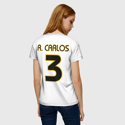 Женская футболка Р Карлос футболка Реала / 3D-принт – фото 4