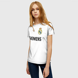 Футболка женская Р Карлос футболка Реала, цвет: 3D-принт — фото 2