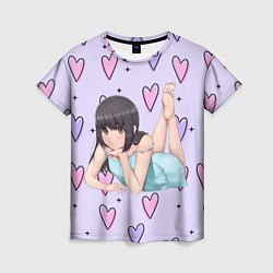 Женская футболка Девушка аниме