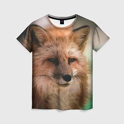Женская футболка Строгая лисица