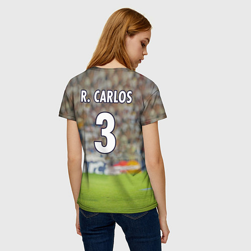 Женская футболка Роберто Карлос Реал / 3D-принт – фото 4