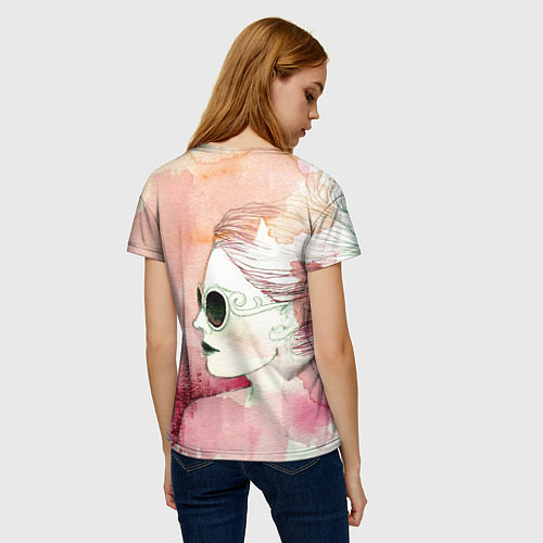 Женская футболка Девушка / 3D-принт – фото 4