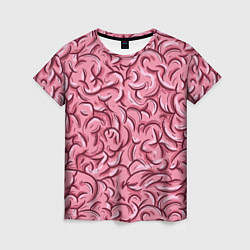 Женская футболка Текстура мозга