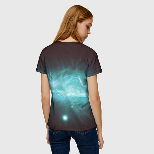 Женская футболка Любимая рыбалка / 3D-принт – фото 4