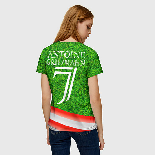 Женская футболка Антуан Гризманн Antoine Griezmann спина Z / 3D-принт – фото 4