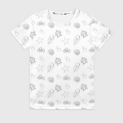 Женская футболка Дно Морское