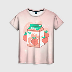 Женская футболка Персиковое молоко в коробке