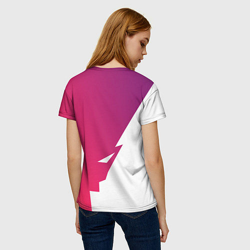Женская футболка Обертка и Задний фон / 3D-принт – фото 4