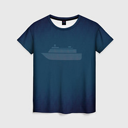 Женская футболка Яхта