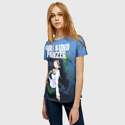 Футболка женская Girls und Panzer, цвет: 3D-принт — фото 2