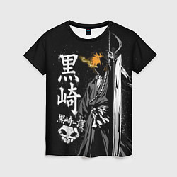 Футболка женская Bleach, Ичиго с мечом, цвет: 3D-принт