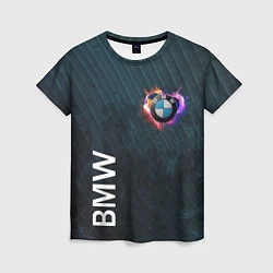 Женская футболка BMW Heart Grooved Texture
