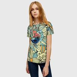 Футболка женская Gake no ue no Ponyo, цвет: 3D-принт — фото 2