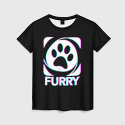 Женская футболка Furry