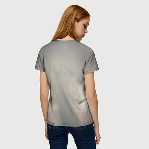 Женская футболка Лиса маслом / 3D-принт – фото 4