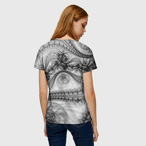 Женская футболка Spilled ink Texture / 3D-принт – фото 4