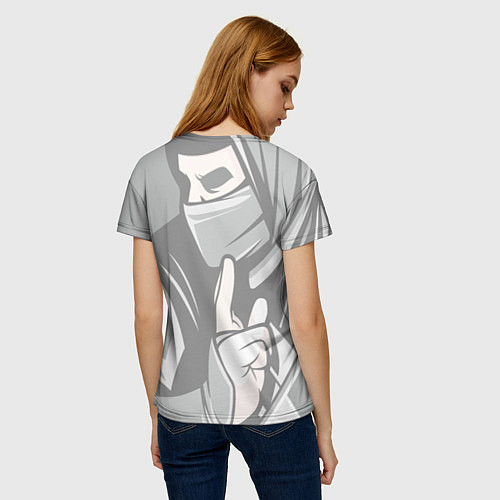 Женская футболка Ниндзя / 3D-принт – фото 4