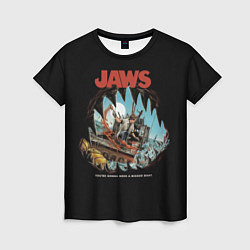 Женская футболка Jaws cinema