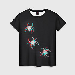 Женская футболка ПАУКИ ГЛИТЧ GLITCH SPIDERS