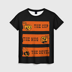 Женская футболка CUP MUG DEVIL