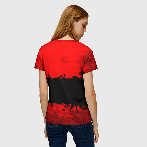Женская футболка Island of blood / 3D-принт – фото 4