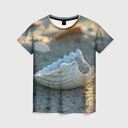 Женская футболка Морская ракушка
