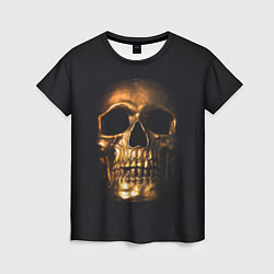 Женская футболка Golden Skull