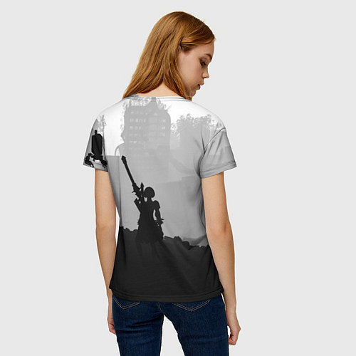 Женская футболка Nier Automata Z / 3D-принт – фото 4