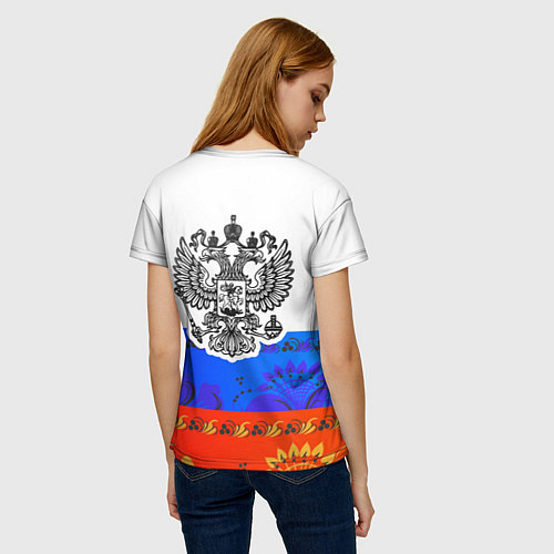 Женская футболка Russia 3 / 3D-принт – фото 4